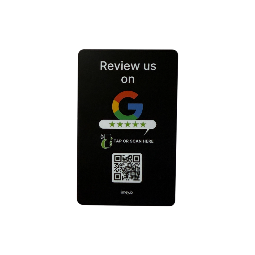 Limey Google Review Card – NFC + QR