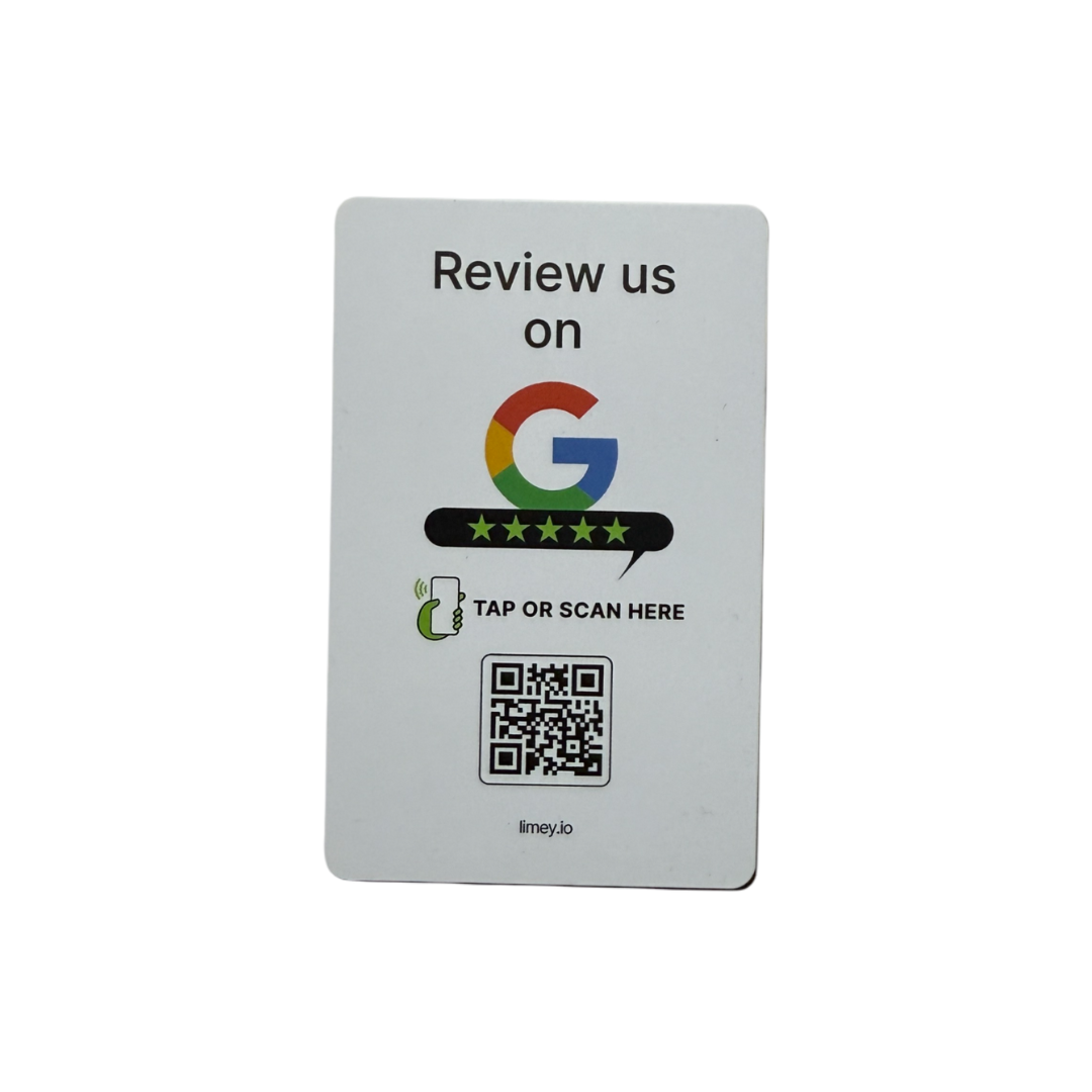 Limey Google Review Card – NFC + QR
